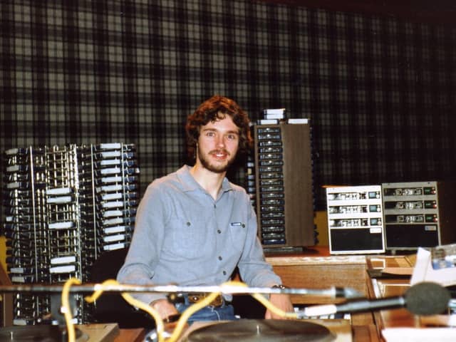 John Murray at Radio Tay in 1981 (Pic: John Murray)