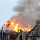 Major fire at former Viewforth High School, Loughborough Road, Kirkcaldy (Pic: Andrew Donald)