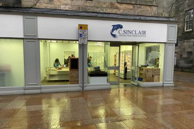 C Sinclair Fresh Fish Merchants opened in Kirkcaldy High Street a year ago.