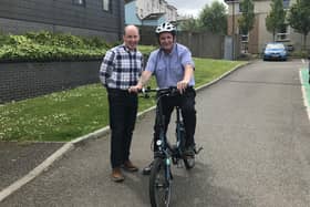 Alex Rowley tries out the new e-bikes.