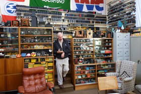 Jim Matthew and his camera collection (Pic: submitted)