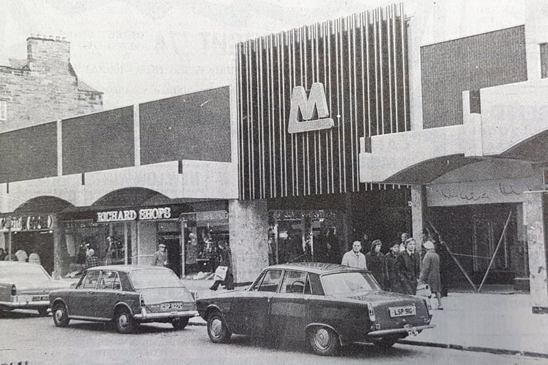 Ready to open its doors to customers in November 1973 is Kirkcaldy's new £1m shopping centre, The Mercat - and check out those cars parked right at the door!.