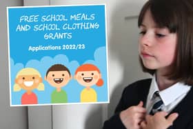 Support is available to help low income families meet the costs of school meals and school uniforms.