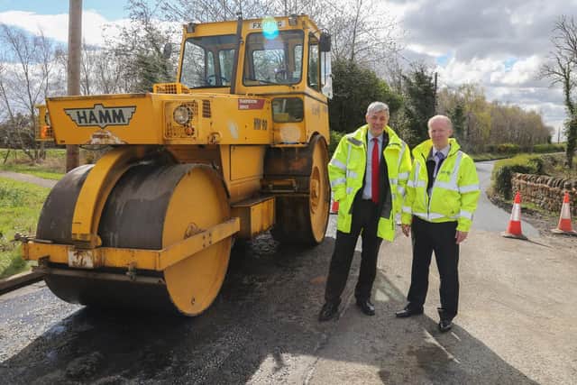 Councillor Altany Craik with Alistair Donald, road, design and build service manager