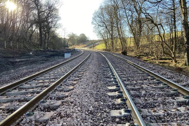 Double track section on Levenmouth - part of the new £116m rail project (Pic: Network Rail)