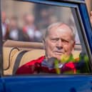 Jack Nicklaus tours St Andrews in the public procession.