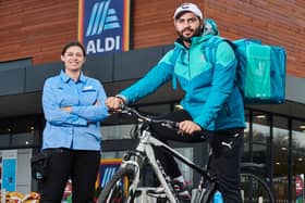 Aldi launches the Deliveroo trial in St Andrews (Pic: Daniel Graves)
