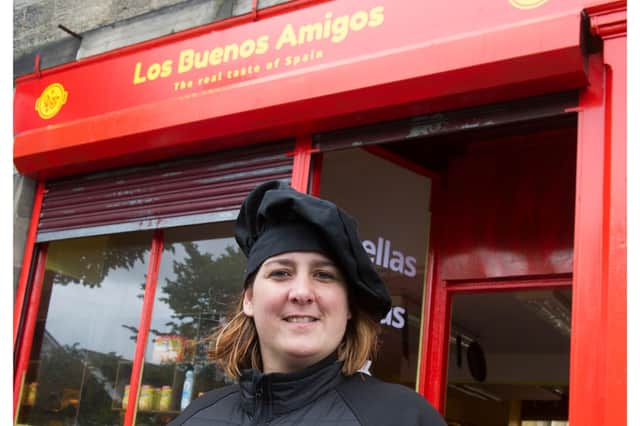Alicia Aguilera outside Los Buenos Amigos on Victoria Road.