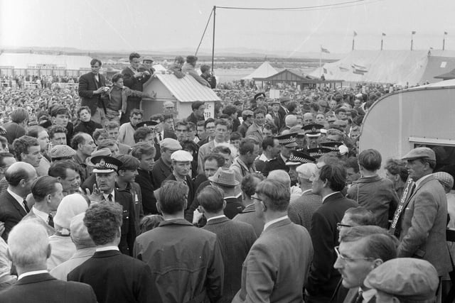 Tony Lema is cheered by the crowds after winning the 1964 Open Championship in St Andrews.