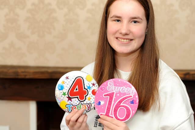 Alana Henderson will celebrate her leapling birthday this year (Pic: Fife Photo Agency)