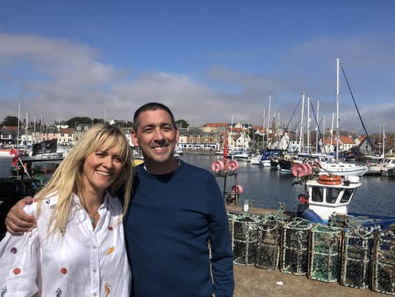 Edith Bowman and Colin Murray visit Anstruther for new series Food Fest Scotland.  (Pic: BBC)