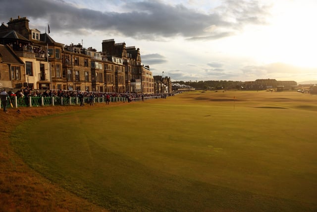 General view on the 18th green during Day Two of The 150th Open at St Andrews Old Course on July 15, 2022 in St Andrews, Scotland. (Photo by Andrew Redington/Getty Images)