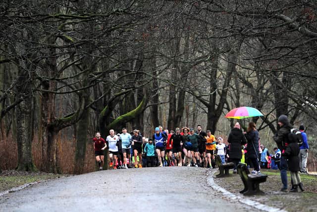Despite the wet weather runners started the new year with a Parkrun in Kirkcaldy on Sunday morning.
