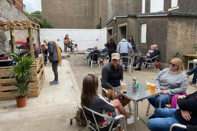 Opening day for the new food and drink courtyard at the Kings Live Lounge (Pic: John Murray)