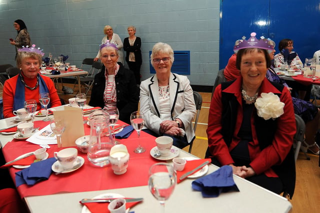 Red, white and blue was the colour for Kinghorn Community Centre's jubilee afternoon tea.