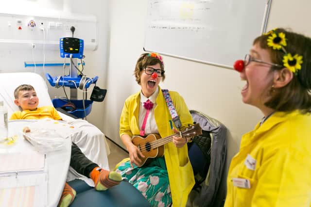 Hearts and Minds is an Arts and Healthcare charity that uses the art of therapeutic Clowning to work with Children in special educational schools, hospices and hospitals and with adults living with dementia. Pic: Eoin Carey