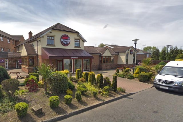 The Cinder Path, which is part of the Brewers Fayre, received 4.5 stars on TripAdvisor. It is ranked number eight.