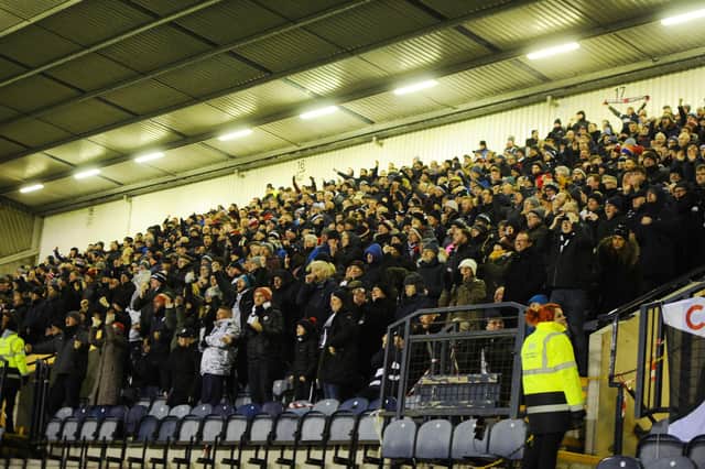 The stands will be all but empty for the big Fife derby this New Year (Pic: Michael Gillen)