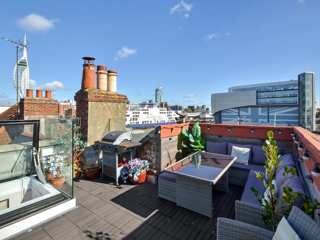 This three bed terrace house in Broad Street, Old Portsmouth, is on the market for £725,000. It is listed by Fine and Country.
