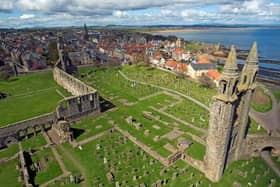 St Andrews Cathedral overlooking the town which has huge tourist appeal | Pic HES