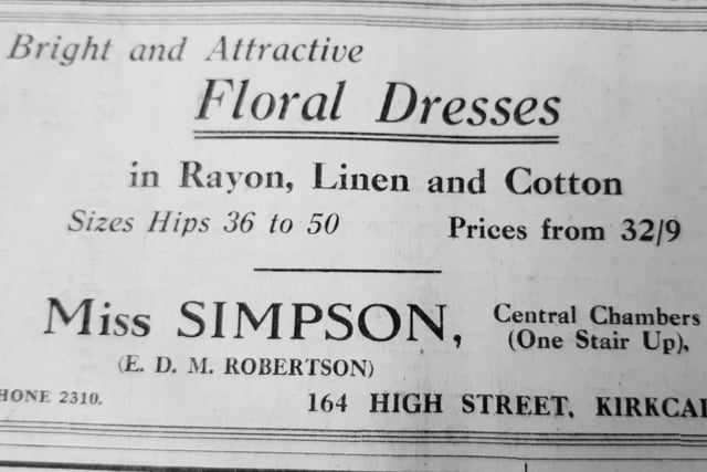 Floral dresses in all sizes from this Kirkcaldy High Street shop