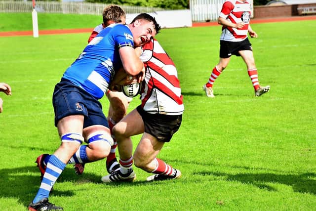 Orkney beating Howe of Fife 52-26 at home on Saturday (Photo: Bruce Flett)