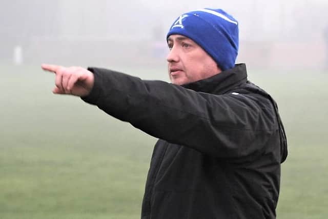 St Andrews United manager Barry Cockburn.