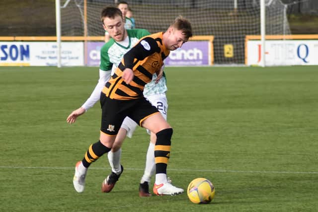 Ryan Blair had arguably his best game in an East Fife shirt