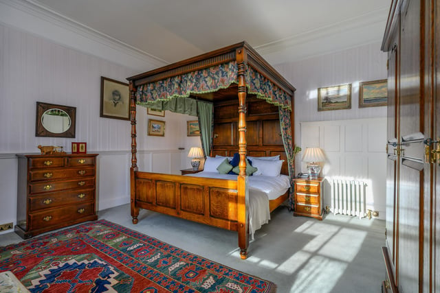 A four-poster bed -  and there are nine other bedrooms!