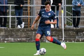 Dylan Corr pictured during his last appearance for Raith Rovers, at Annan Athletic on July 29 (Pic by Eddie Doig)
