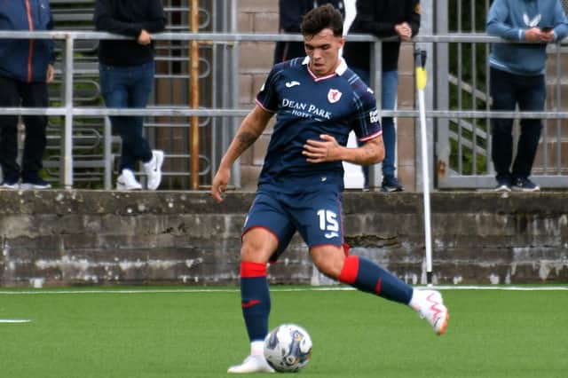 Dylan Corr pictured during his last appearance for Raith Rovers, at Annan Athletic on July 29 (Pic by Eddie Doig)