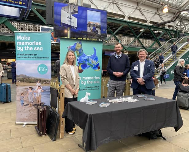 Karen Christie, Welcome to Fife tourism advisor; Matt Pointon, Levenmouth Local Tourism Association project manager, and Michael Morris, chair of Levenmouth Local Tourism Association. (Pic: submitted)