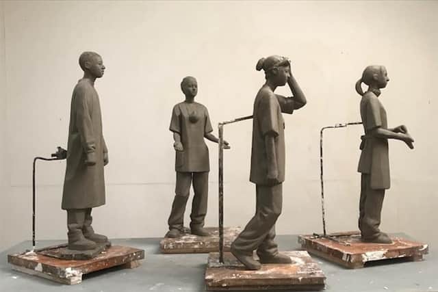 Frontline NHS workers will be commemorated in the memorial sculpture.