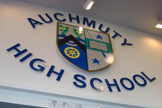 Over 400 pupils are self isolating at Auchmuty High School in Glenrothes