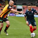 Dylan Easton in action for Raith Rovers at Partick Thistle on Saturday (Pic Eddie Doig)