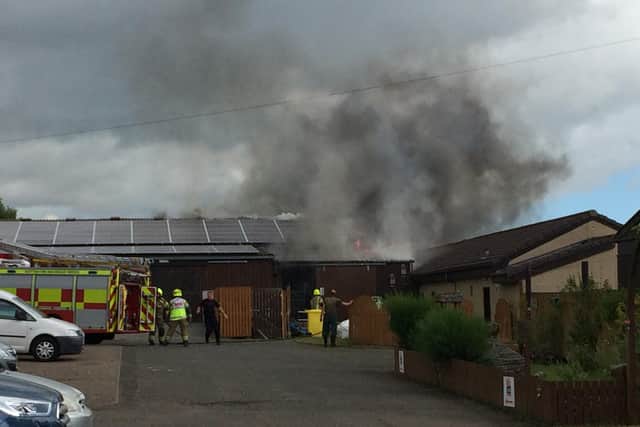 Fire in soft play building at Fife Zoo last summer