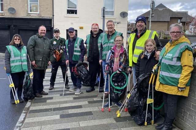 Volunteers joined Leven Environment Group last weekend to carry out a litter pick in the town centre (Pic: submitted)