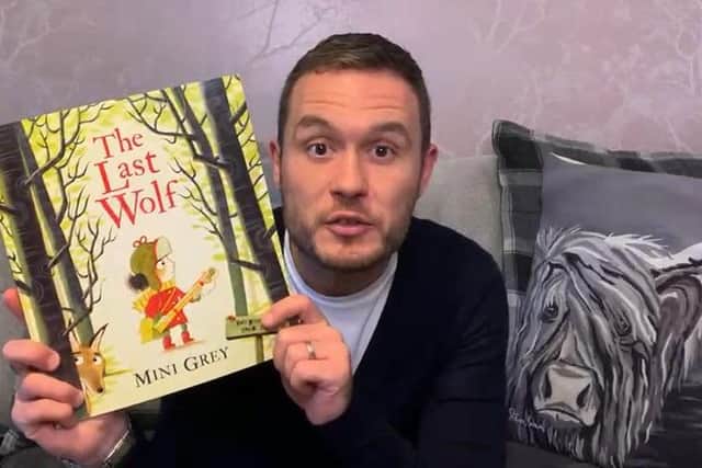 Jordan Young has joined the campaign to inspire young Scottish children to read books