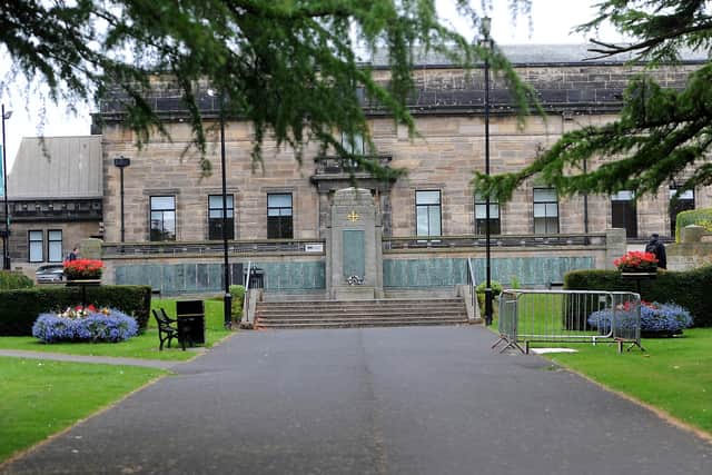 The memorial seat will be added to the war memorial gardens in Kirkcaldy (Pic: Fife Photo Agency)