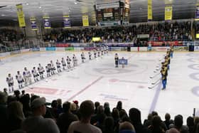 Fife Flyers and Dundee Stars observed an impeccable silence in memory of The Queen