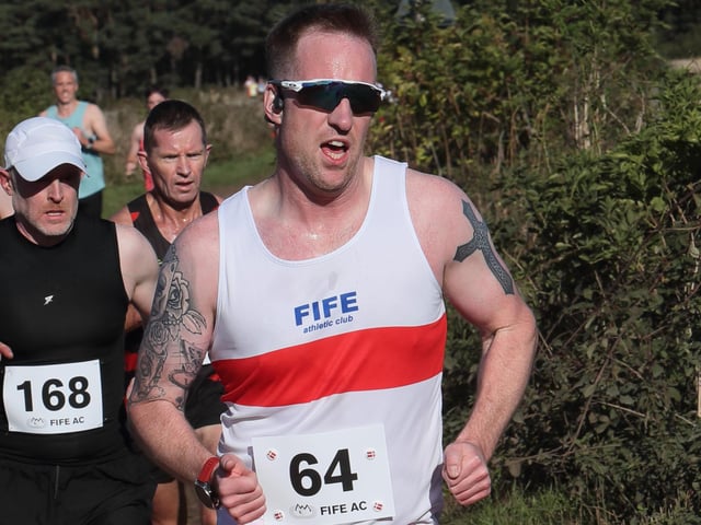 Fife Athletic Club’s Andy Harley was 60th in 19:42 at their 2026 Giffordtown 5K near Ladybank on Sunday (Photo: Pete Bracegirdle)