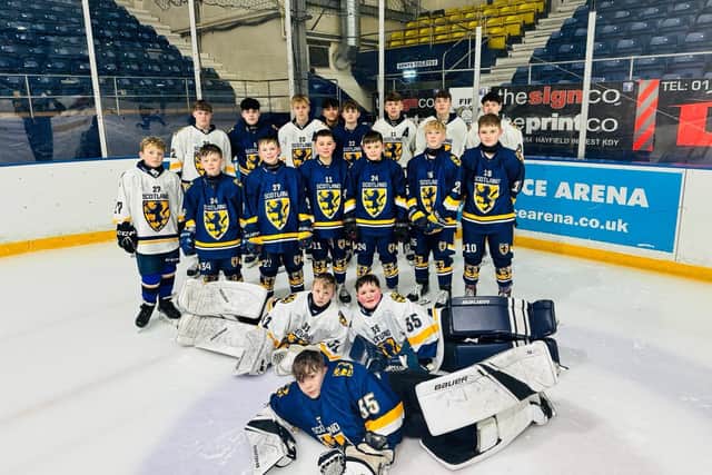 Kirkcaldy Ice Hockey Club squad members who have been picked to represent Scotland in Bratislava (Submitted pics)