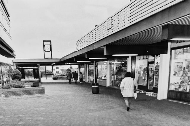A look along the row of shops that made the Albany Gate, leading to the Kingdom Centre, such a busy place