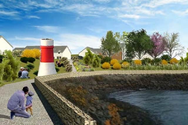 An artist's impression of how Prestonhill Quarry in Inverkeithing could look if new plans are approved
