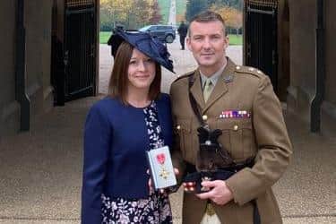 Lt Col Richard Forsyth with his wife Katherine