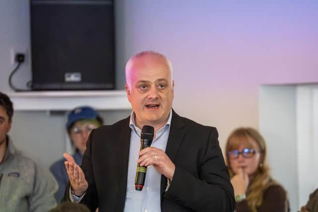Mark Ruskell MSP addressed the meeting (Pic: Cath Ruane)