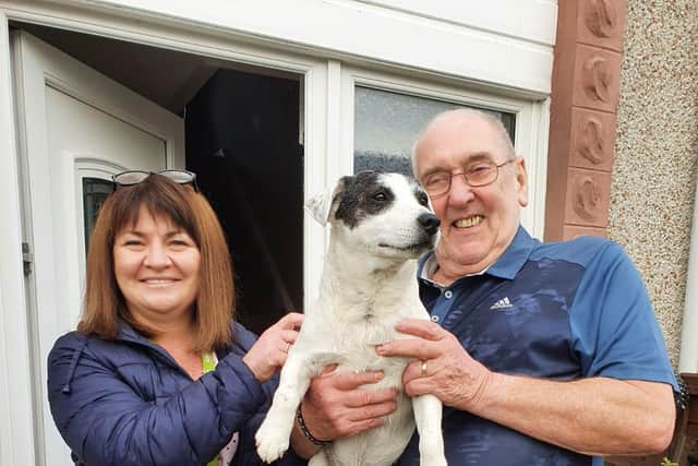 Jane Cuming saved the day by driving Robert Smith home to pick up a spare key to his car after his Jack Russell, Kelty, locked him out.