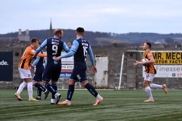 Alan Trouten's second-half penalty secured a point for East Fife against Forfar Athletic on Saturday at Bayview (Photo: Kenny Mackay)