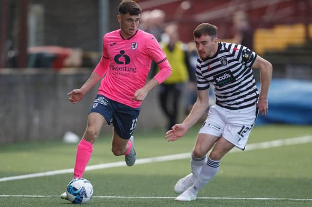 Connor McBride in action for Raith Rovers during their 1-0 Scottish Championship loss to Queen's Park at Ochilview Park in Stenhousemuir on Saturday (Photo: Ian Cairns)