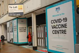 The mass vaccination centre at the former M&S store on Kirkcaldy High Street (Pic: Scott Louden)